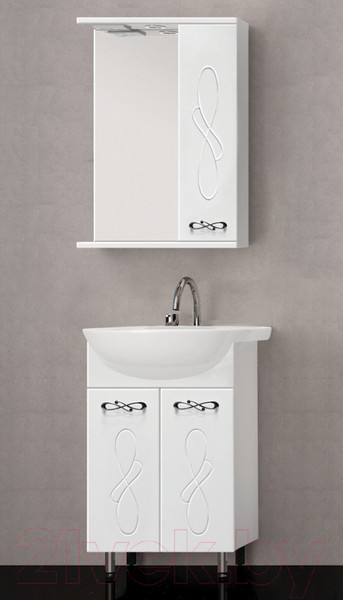 Изображение товара Шкаф с зеркалом для ванной Style Line Венеция 60см (с подсветкой)