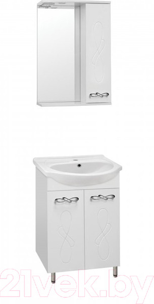 Изображение товара Шкаф с зеркалом для ванной Style Line Венеция 65см (с подсветкой)