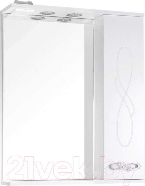 Изображение товара Шкаф с зеркалом для ванной Style Line Венеция 70см (с подсветкой)