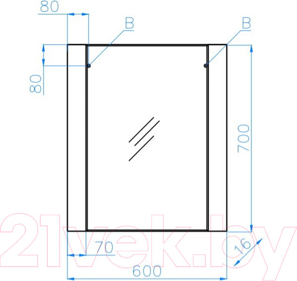 Изображение товара Зеркало Style Line Монако 60