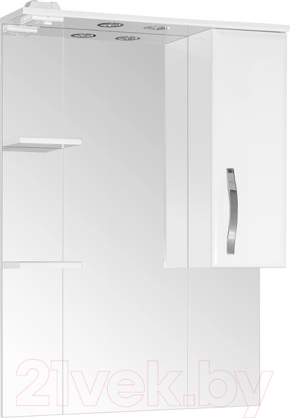 Изображение товара Шкаф с зеркалом для ванной Style Line Неаполь 75 (с подсветкой)