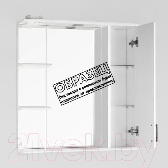 Изображение товара Шкаф с зеркалом для ванной Style Line Олеандр-2 70 (с подсветкой)