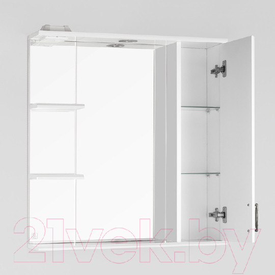 Изображение товара Шкаф с зеркалом для ванной Style Line Олеандр-2 75 (с подсветкой)