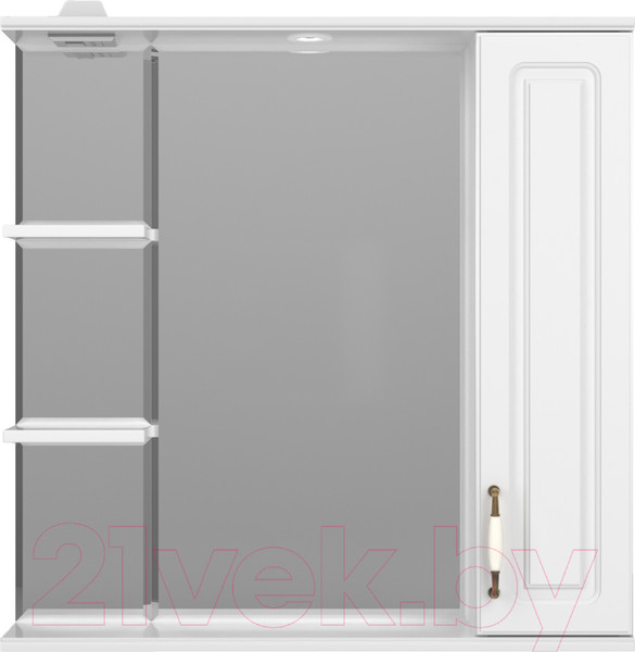 Изображение товара Шкаф с зеркалом для ванной Style Line Олеандр-2 80 (с подсветкой)