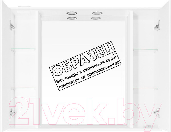 Изображение товара Шкаф с зеркалом для ванной Style Line Олеандр-2 105 (с подсветкой)