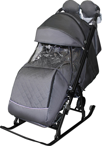 Изображение товара Санки-коляска GalaXy Kids 3-2Т (серебро крупный ромб)