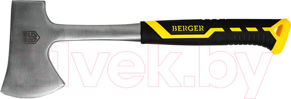 Изображение товара Топор BERGER Туристический цельнокованый 600г / BG1530 (с чехлом, 2-компонентная рукоятка)