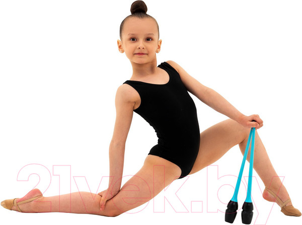 Изображение товара Булавы для художественной гимнастики Grace Dance 9247560 (черный/голубой)