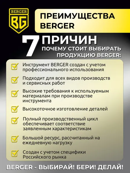 Изображение товара Резьбонарезной набор BERGER BG21TDS (21 предмет)