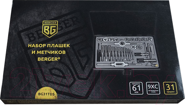 Изображение товара Резьбонарезной набор BERGER BG31TDS (31 предмет)