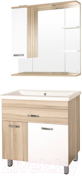 Изображение товара Шкаф с зеркалом для ванной Style Line Ориноко 75 (с подсветкой)