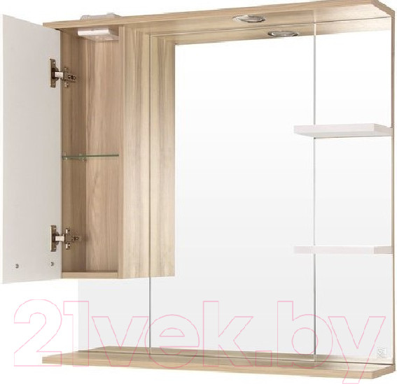 Изображение товара Шкаф с зеркалом для ванной Style Line Ориноко 80 (с подсветкой)