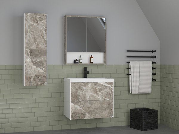 Изображение товара Шкаф с зеркалом для ванной Style Line Палермо 70