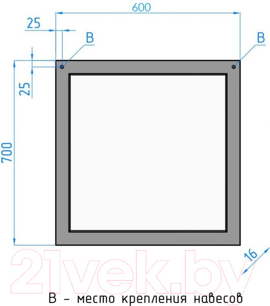 Изображение товара Зеркало Style Line Сакура 60