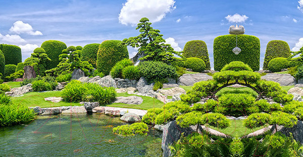 Изображение товара Фотофасад Arthata Пруд / FotoSetka-300-105 (300x156)