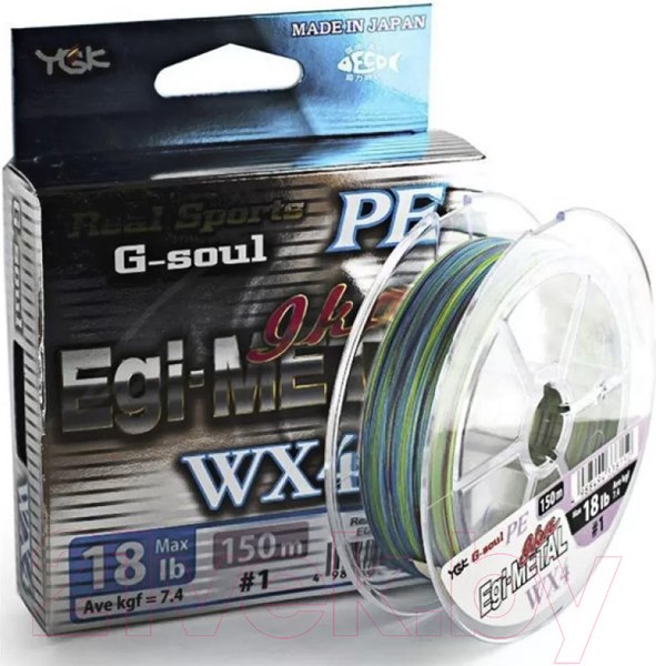 Изображение товара Леска плетеная YGK G-Soul PE Egi-MetalL WX4 150м 12lb