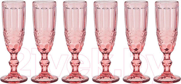 Изображение товара Набор бокалов Lenardi 588-442 (6шт, розовый)