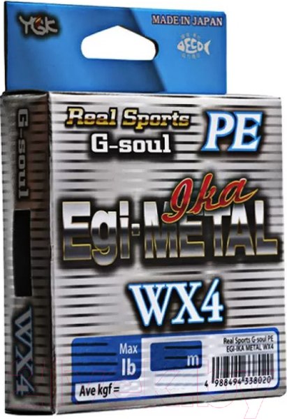 Изображение товара Леска плетеная YGK G-Soul PE Egi-Metal WX4 150м 14lb
