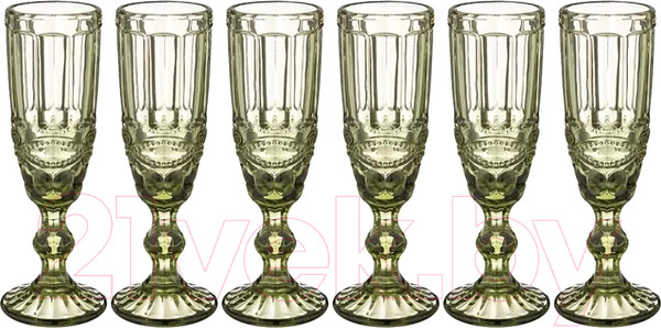Изображение товара Набор бокалов Lenardi 588-444 (6шт, зеленый)