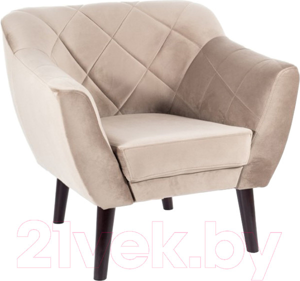Изображение товара Кресло мягкое Signal Karo 1 Velvet (Bluvel 40 темно-бежевый/венге)