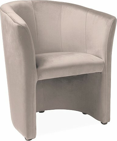 Изображение товара Кресло мягкое Signal TM-1 Velvet (Bluvel 40 темно-бежевый/венге)