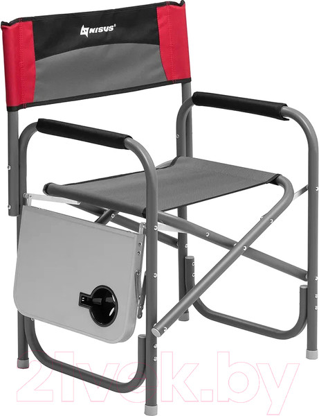 Изображение товара Кресло складное Nisus N-DC-95200T-GRD (серый/красный/черный)