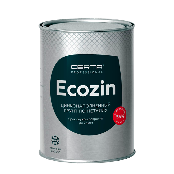 Изображение товара Средство от коррозии Certa Ecozin-А до 300С (800г, серый)