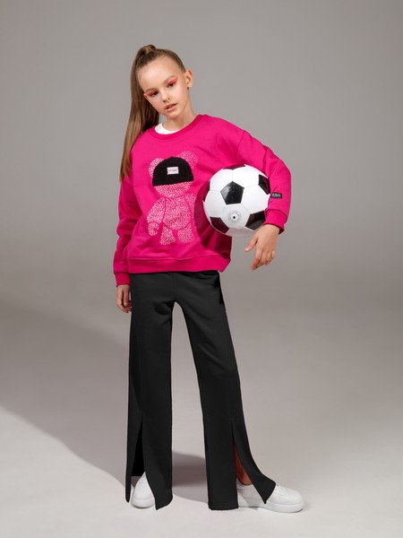 Изображение товара Штаны детские Amarobaby Style / AB-OD23-S6/09-128 (черный, р.128)