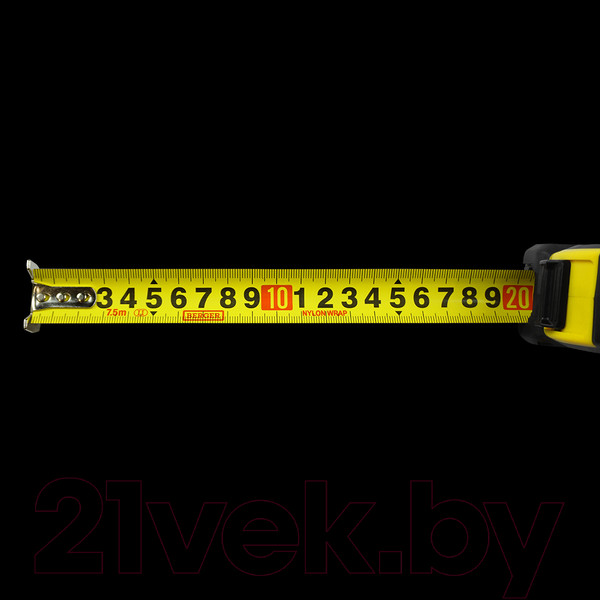 Изображение товара Рулетка BERGER 0.025x7.5м / BG1353 (магнит, нейлон, шкала двусторонняя)