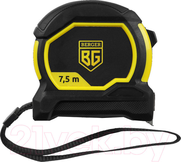 Изображение товара Рулетка BERGER 0.025x7.5м / BG1353 (магнит, нейлон, шкала двусторонняя)