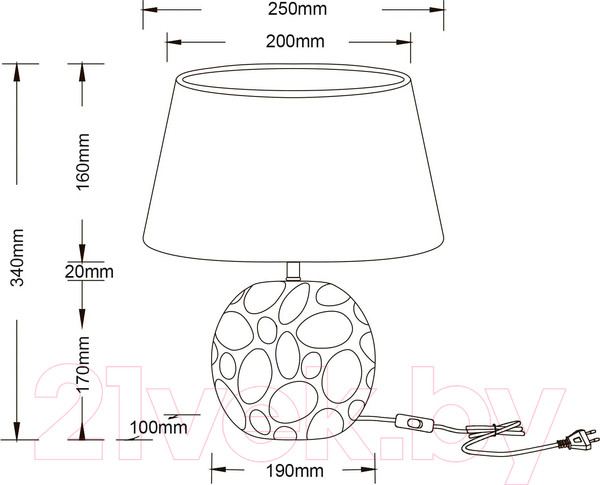 Изображение товара Прикроватная лампа Arte Lamp Poppy A4063LT-1GO