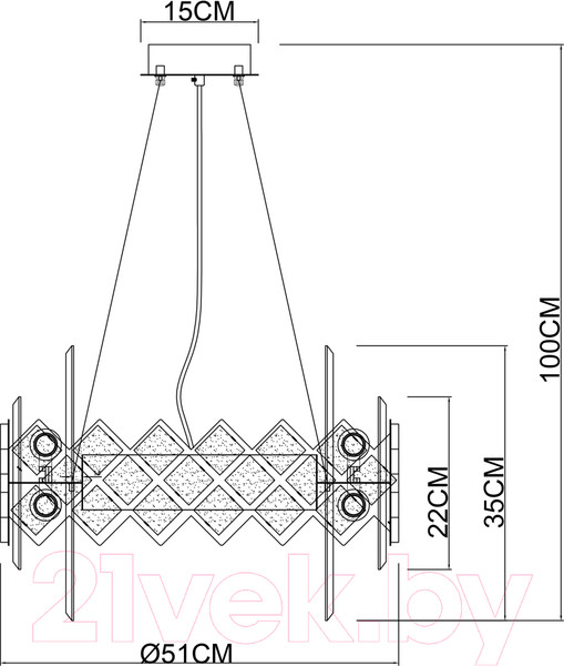 Изображение товара Люстра Arte Lamp Amelia A1039SP-10BK