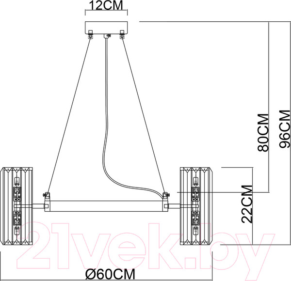 Изображение товара Люстра Arte Lamp Santorini A1049SP-12GO