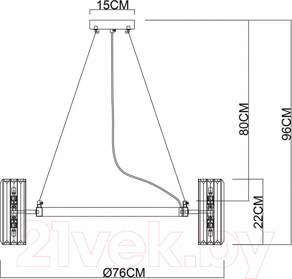 Изображение товара Люстра Arte Lamp Santorini A1049SP-16GO