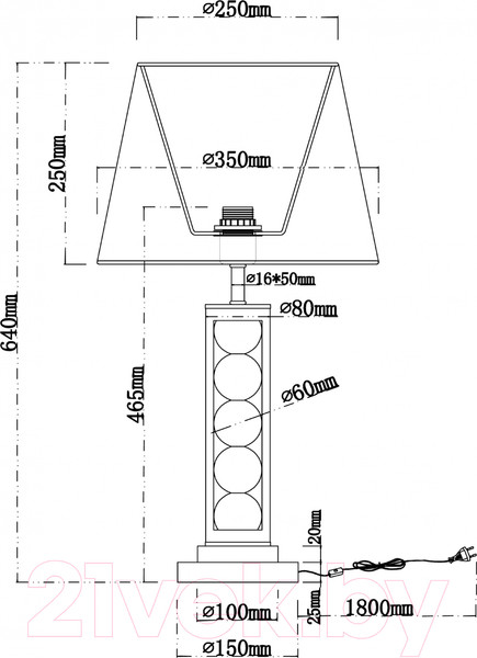 Изображение товара Прикроватная лампа Arte Lamp Jessica A4062LT-1PB