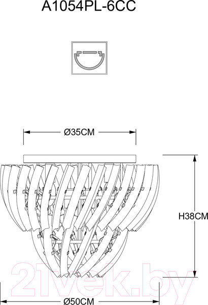 Изображение товара Люстра Arte Lamp Ella A1054PL-6CC