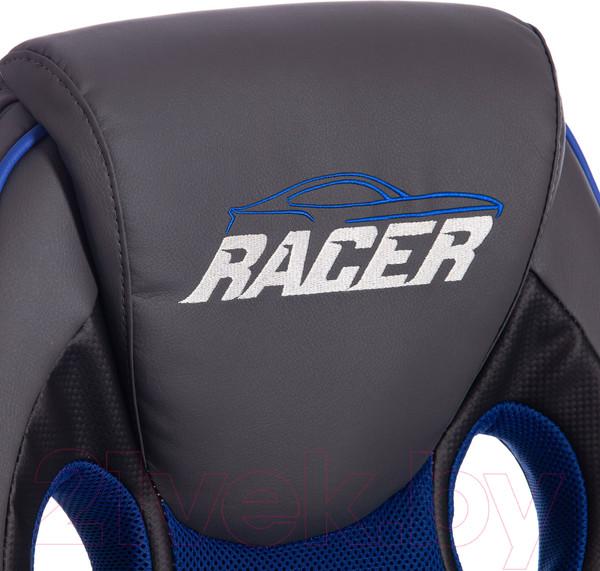 Изображение товара Кресло геймерское Tetchair Racer Gt кожзам/ткань (металлик/синий)
