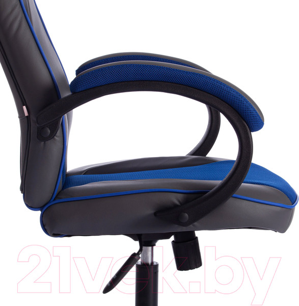 Изображение товара Кресло геймерское Tetchair Racer Gt кожзам/ткань (металлик/синий)