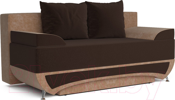 Изображение товара Диван Mebel-Ars Еврокнижка Наталия-2 (кордрой коричневый)
