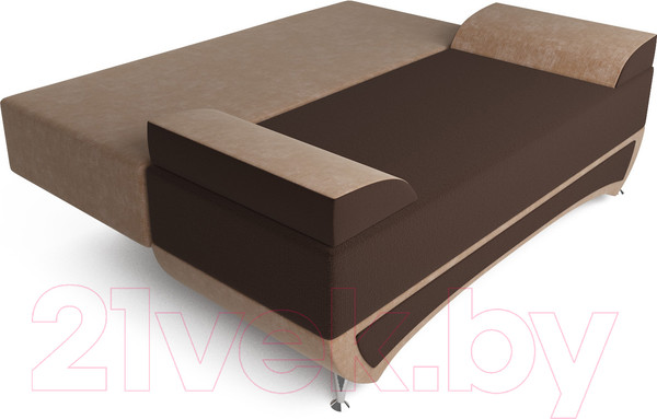 Изображение товара Диван Mebel-Ars Еврокнижка Наталия-2 (кордрой коричневый)