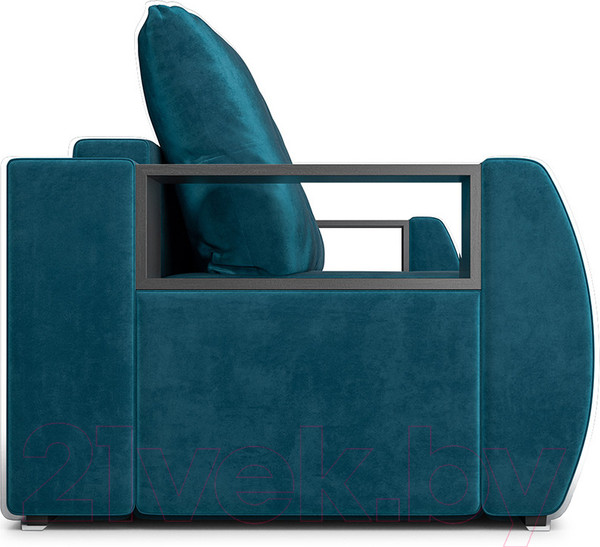 Изображение товара Диван Mebel-Ars Еврокнижка Мальтида (бархат сине-зеленый Star Velvet 43 Black Green)