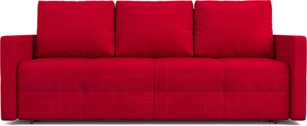 Изображение товара Диван Mebel-Ars Еврокнижка Марсель №2 (кордрой красный)