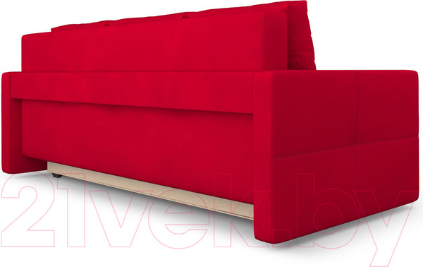 Изображение товара Диван Mebel-Ars Еврокнижка Марсель №2 (кордрой красный)
