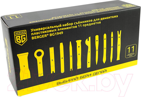 Изображение товара Набор съемников BERGER BG1949 (11 предметов)