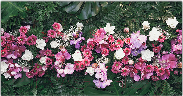 Изображение товара Фотофасад Arthata Цветы / FotoSetka-300-74 (300x156)