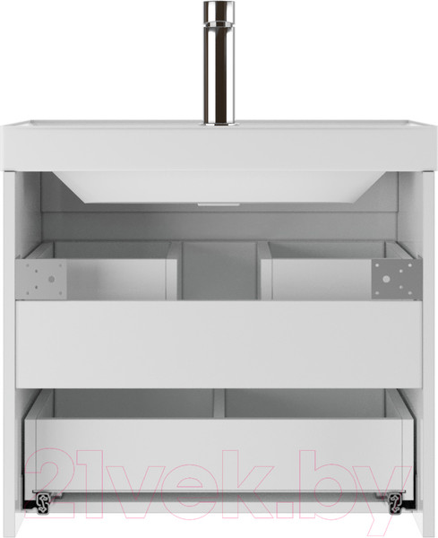 Изображение товара Тумба под умывальник Домино Classica 60 Graffo В2 Домино DGr2114T (белый глянец)