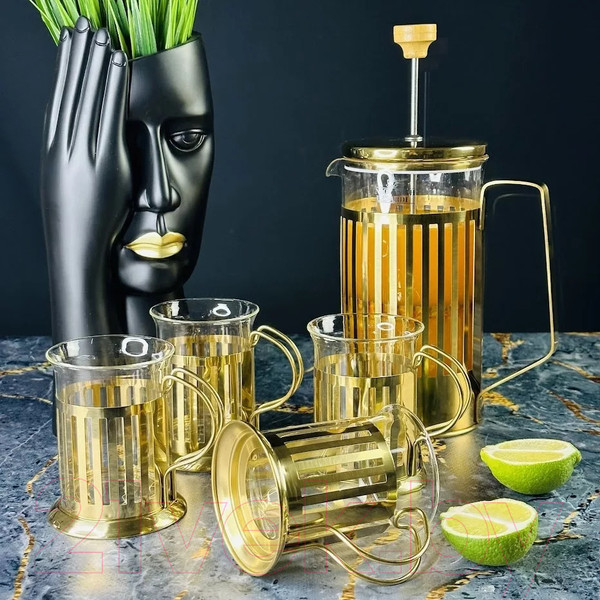 Изображение товара Френч-пресс Lenardi 139-033 (со стаканами)