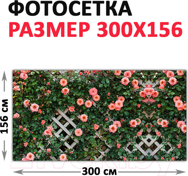 Изображение товара Фотофасад Arthata Цветы / FotoSetka-300-77 (300x156)