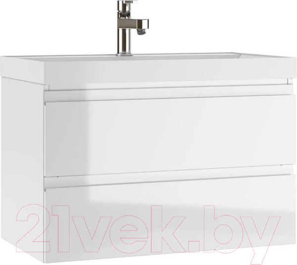 Изображение товара Тумба под умывальник Домино Classica 80 Graffo В2 DGr2105T (белый глянец)