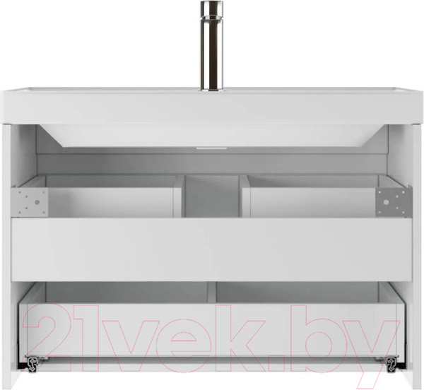 Изображение товара Тумба под умывальник Домино Classica 80 Graffo В2 DGr2105T (белый глянец)